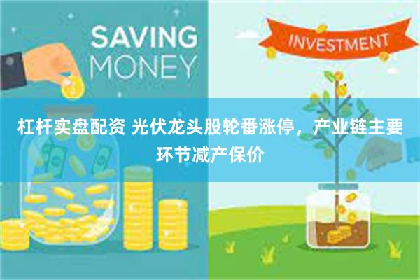 杠杆实盘配资 光伏龙头股轮番涨停，产业链主要环节减产保价