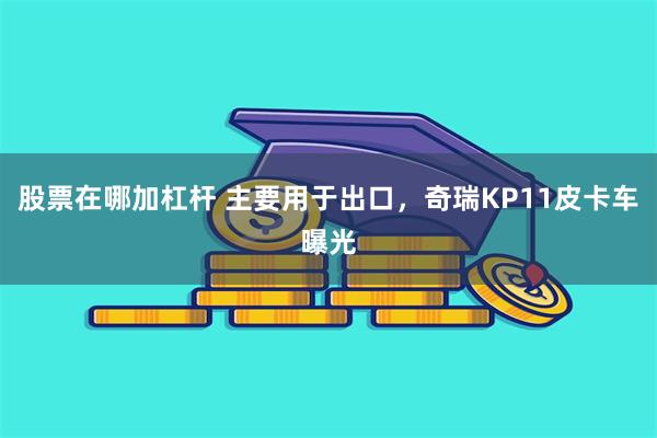 股票在哪加杠杆 主要用于出口，奇瑞KP11皮卡车曝光