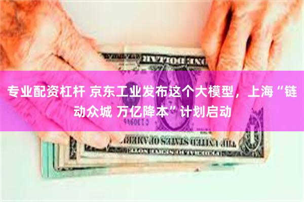 专业配资杠杆 京东工业发布这个大模型，上海“链动众城 万亿降本”计划启动