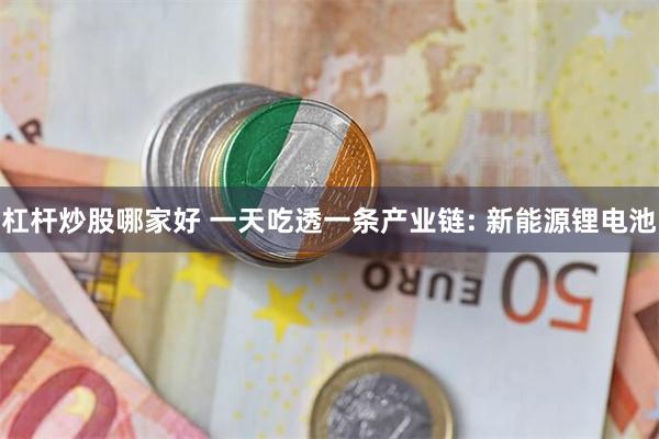 杠杆炒股哪家好 一天吃透一条产业链: 新能源锂电池