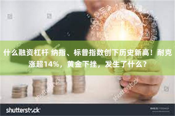 什么融资杠杆 纳指、标普指数创下历史新高！耐克涨超14%，黄金下挫，发生了什么？