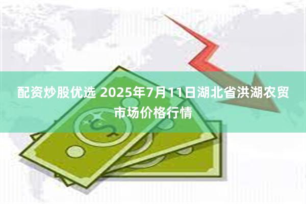 配资炒股优选 2025年7月11日湖北省洪湖农贸市场价格行情