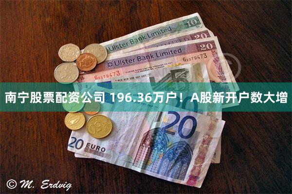 南宁股票配资公司 196.36万户！A股新开户数大增