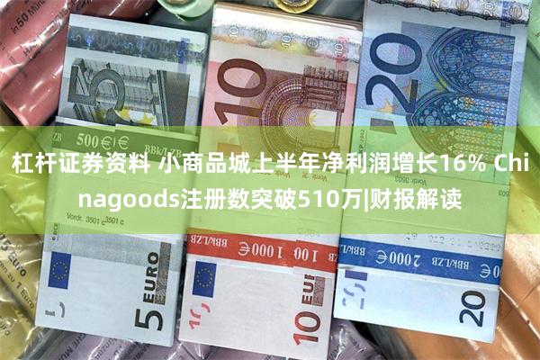 杠杆证券资料 小商品城上半年净利润增长16% Chinagoods注册数突破510万|财报解读