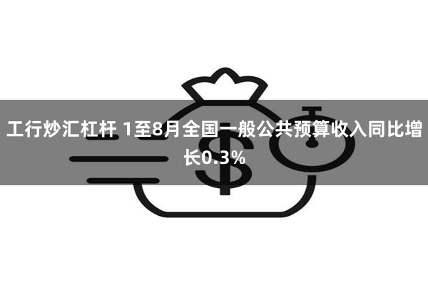 工行炒汇杠杆 1至8月全国一般公共预算收入同比增长0.3%