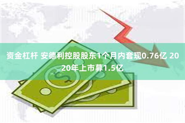 资金杠杆 安德利控股股东1个月内套现0.76亿 2020年上市募1.5亿